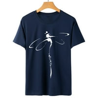 Ženske bluze za radno stručno, ženske proljetne majice kratki rukav vrhovi Dressy Tees majica Dressy