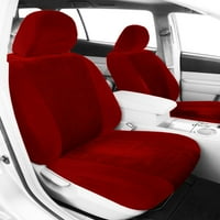 Calrend prednje kante O.E. Prekrivači velur sjedala za 2009.-Volkswagen Passat - VW114-02RR Red Premier umetak sa klasičnim oblogom