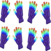 Parovi LED rukavice, rukavice za osvjetljenje prsta trepere rave rukavice s različitim načinima