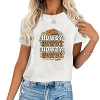 Howdy Cactus Western Country Cowgirl kauboj Teksas Rodeo majica