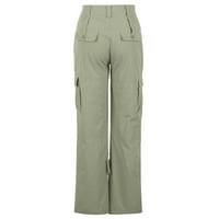 Kamumbark PI Ženske hlače Dame Solid Hippie Punk pantalone Streetwear Jogger džep labavi kombinezon