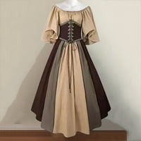 Renesansne srednjovjekovne haljine žene Halloween kostim plus veličina kratkih rukava s gornje gotičke