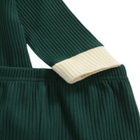 Fanvereka Newborn Blok bloka od male rebrastih pulover s dugim rukavima + pantalone