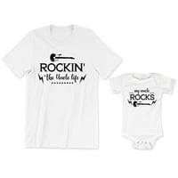 Rockin Life Muška majica Muška majica Muška majica Giatar GRAFIC TEE Moje unkeke Rocks Baby Bodysuit
