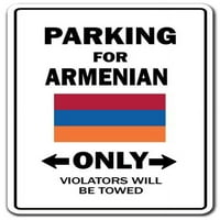 Parking za armensku samo Armenija Zastava Nacionalni poklon Ljubav Poklon [Pack] vinilnih naljepnica