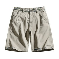 Strunđati muški ljetni multi džepne kratke hlače muške casual modne čvrste boje labavi teretni kratke