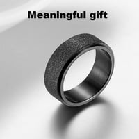 Prstenovi od nehrđajućeg čelika Rotirajuća predenje muškaraca Dekompresija Ručni nakit Anti stres moda rub-otporna na rub-otporna na tjeskobu veličine 7