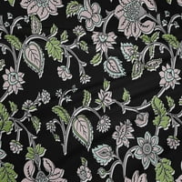 Onuone poliester Lycra Crna tkanina i cvjetna cvjetna haljina materijal materijal tkanina od dvorišta