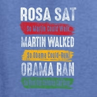 Divlji Bobby Rosa Sat Martin hodao je Obama trčao je, tako da naša djeca mogu namotati crne boje, grafički