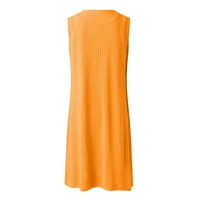 Ženska elastična čvrsta boja tiskanih kratkih hlača l Narančasta - iznenađeni set