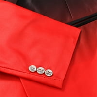 Symoidni muški bluže kaputi i jakne - jesen i zimska modna ličnost Čvrsta casual jakna za odijelo crvena
