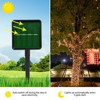Virwir solarni string svjetla LED solarno napajanje vodootporne božićne bajke za stablo vrt domove Ambijent