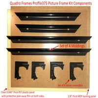Quadro Frames Okvir za slike, crni, stil p širok oblikovanje