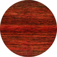 Ahgly Company u zatvorenom okruglom apstraktne crvene apstraktne prostirke područja, 7 'okruglo