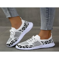 Daeful Womens Flats čipke Up tenisice Udobne casual cipele Sportska mreža prozračna klizanje na čarapiju
