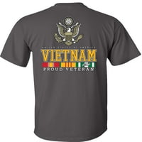 Fair Game Vietnam Veteran Majica Ponosni veteran USA kampanja Service Trake Eagle-charcoal-S