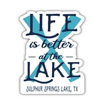 SulfUr Springs Lake Texas Suvenir Vinil naljepnica naljepnica naljepnica za veslo 4-pakovanje
