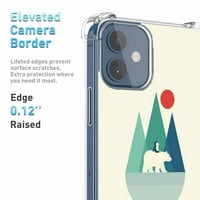 Torbica za polarni medvjed i pingvin za iPhone pro max, estetski umjetnički dizajn uzorak meko tpu poklopac