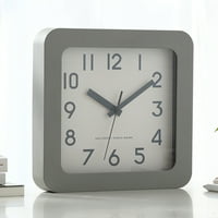 Rosarivae Nordic Style Clock Squar Shape Desktop Clock Jednostavni stolni sat Dekor Kreativni dnevni