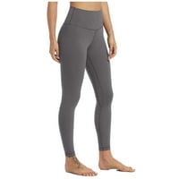 Labakihah Yoga & Nbsp; Hlače Žene visokog struka Čvrsta boja uska fitness joga hlače skrivene joge hlače