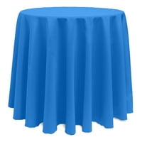 Ultimate Tekstilni okrugli poliesterski posteljina stolnjak kobalta plava