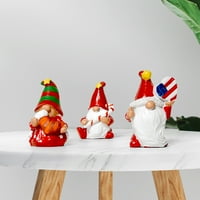Biplut Santa Claus Ornament Creative Vivid Bright Color Festival Ornament Crafts Realistic Santa Claus