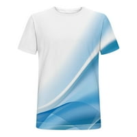 Muški 3D digitalni print majica casual okruglih kratkih kratkih kratkih rukava s rukavima Fitness Sportska
