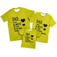 Muška majica odijela Najbolji tata ikad slova u boji blok grafički otisci Crew Crt 3D Print vanjskih