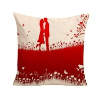 Dekor sobe Sretan Valentinovo bacaju jastučni jastuk Slatki ljubavni kvadratni kabinski poklopac
