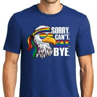 FamilyLoveshop llc oprosti ne mogu gej bye košulja Eagle LGBT smiješna košulja za ljudsku desnu majicu