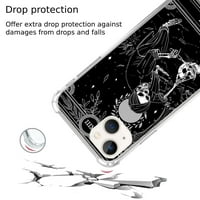 Death Tarot Case kompatibilan sa iPhoneom 14, jedinstvenim umjetničkim dizajnom TPU poklopca branika