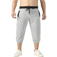 Čovjek obrezane pantalone obične teretane Drobovi džepovi jogging sportske hlače