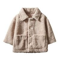 Advoicd Jackets kaput Djevojačke pad jakne za djecu za djevojke s dugim rukavima zimska kaput od kaputa