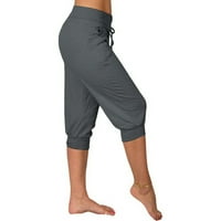 Iopqo ženske hlače Jogers za žene Ljeto Nove casual obrezane elastične hlače za žene modne ležerne modne