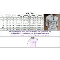 Wofedyo košulje za muškarce Soild patentne patentne patentne košulje, odvojite ovratnik bluzu dugih