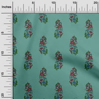 Onuone organski pamučni poplin Twill tkaninski listovi i cvjetni blok dekor tkanina otiskala je BTY