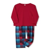 MA & Baby Porodica koja odgovaraju božićne pidžame Set vrhovi i pletene duge hlače Xmas Swoolewear