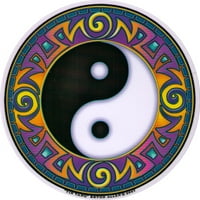 Mandala umjetnost yin yang dvostrana naljepnica prozora