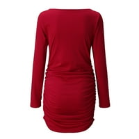 Haljine za žene Žene Ležerne prilike rušene haljine s tankom ženska haljina za ženska haljina crvena