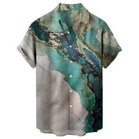 Muška modna bluza Top Tropic Style Print Hawaii Ljeto Okrenite košulju ogrlice Ležerne prilike za muške