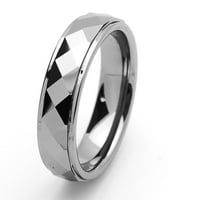Muškarci Žene Volfram Carbide Vjenčani prsten Comfort FIT FITE FIDETED prsten za muškarce i žene