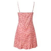 Nova ženska modna cvjetna špageta kaiš mini haljina ljetna casual haljina