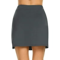 Ženska plus veličina $ $ ženska aktivna performansi Skort lagana suknja za trčanje teniskog golfa Sport Grey XL