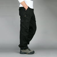Teretne hlače Muške plus veličine Čisti pamučni pamučni multi-džepni dodaci otporni na trošenje velikih