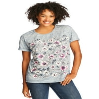 Žena unutar ženske majice za majicu sa majicom plus veličine