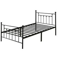 Twin Crni KEMPST 42,9 '' čelični krevet
