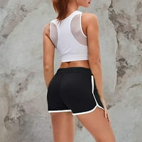 Yuehao Hlače za žene Ženske sportske joge fitness hlače Stretch omotača Srednje strukske kratke hlače