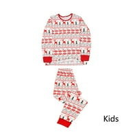 Coopserbil pidžamaske djevojke Božićne pidžame Ispis dječje organskog pamučnog božićne pidžame za djecu