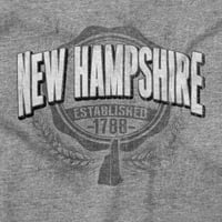 Novi Hampshire NH Student Campus Pride Men's Grafička majica Tees Brisco Brends 2x
