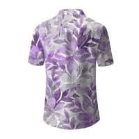 Blousess SKSLOEEg za žene Business Retro cvjetovi Print Dressy bluza V izrez Kratki rukav Na vrhu Ležerne
